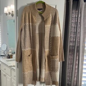 Joseph A Tan and Cream Cardigan